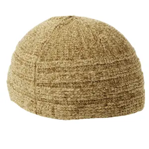 Light Brown Winter Large Skull Cap Beanie One Size Men's Kufi Hat