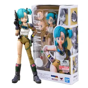 13.5cm Anime Figure Bulma, Articulated PVC Collectible Doll, SHF Childhood Model Toy