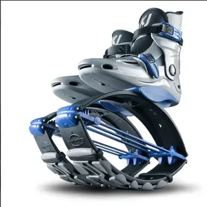Kangoo Jumps through JumpBoots fit boots for rebounding exercise: Kids PowerShoe Blue