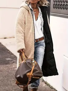 Heavy Duty Reversible Parka Double Sided Hooded Coat with Plush Lining for Ultimate Warmth and Style