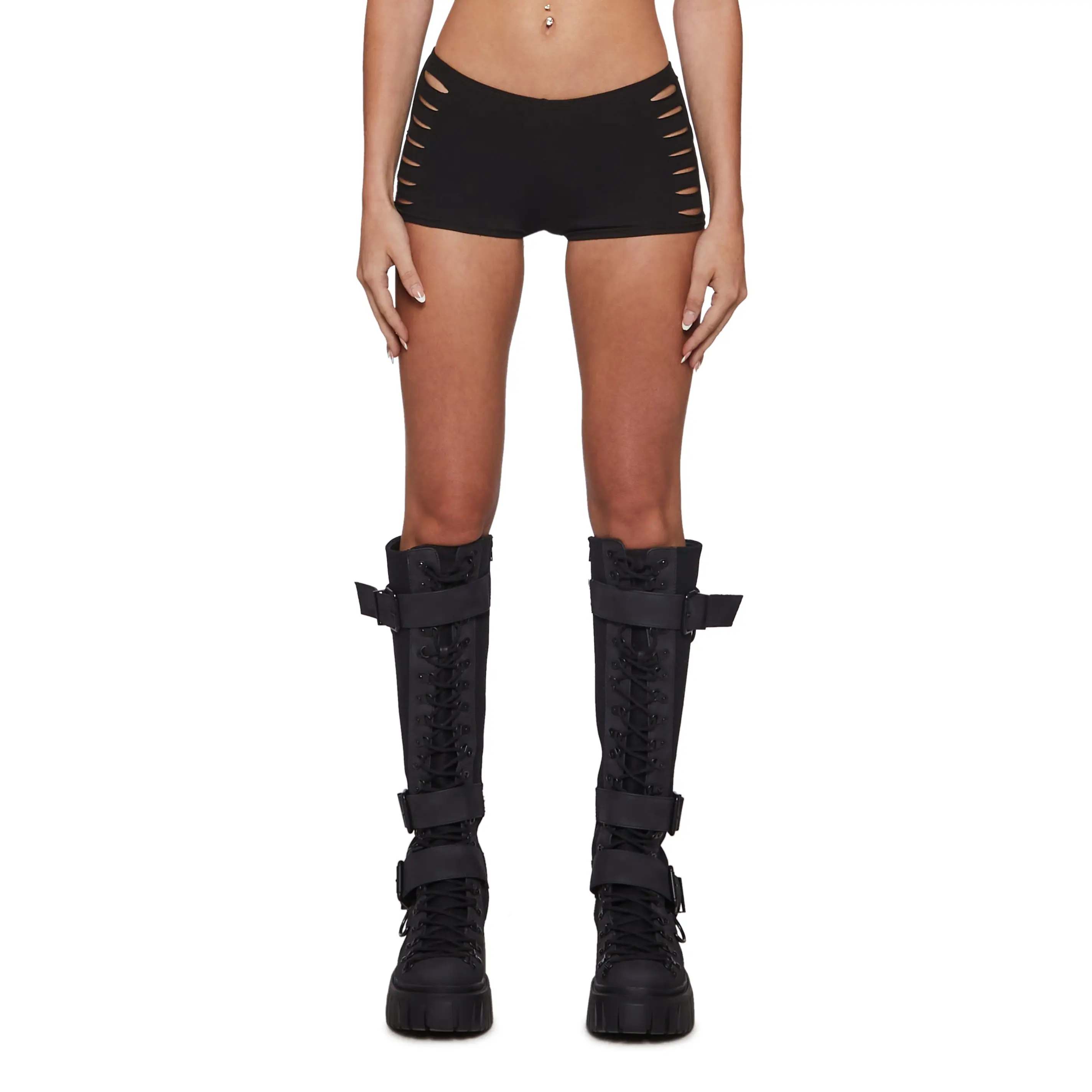 Shredded Shorts - Black