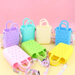 Lightweight DIY Tote Bag for Women Water-Resistant Silicone & Open Top Crossbody Bag for Pool and Christmas Gifts