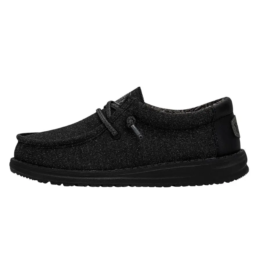 HEYDUDE Wally Basic Kids - Kid's Comfortable Slip on Shoes