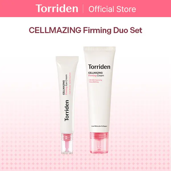 [Torriden Official] CELLMAZING Firming Duo Set | Crease-Free Makeup Prep Duo with Firming Cream + Firming Eye Cream