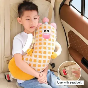 Car Seatbelt Shoulder Pad Cartoon Plush Child Neck Protection Cover Holder Car Safety Belt Decoration, Kids Safety Accessory, Car Seat Attachment