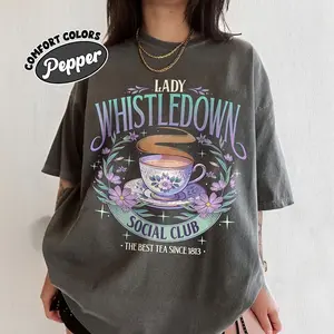 Lady Whistledown T-Shirt, Spill The Tea Royal T Shirt, Bridgerton Series Inspired, Movie Fan Womenswear