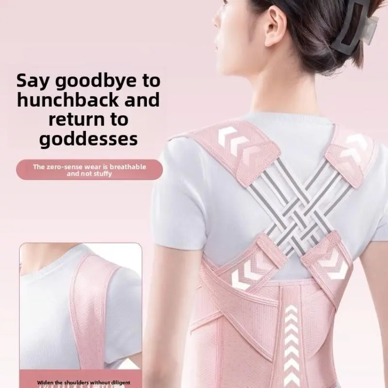 Adjustable Posture Corrector for Men and Women, Comfortable Orthotic Work Back Brace for Spinal Support and Daily Pain Relief, Back Posture Strap, Posture Tool