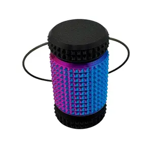 Dual Color PrismaRoll - Textured Sensory Keychain Fidget Relief Toys Stress Rings Portable Colorful
