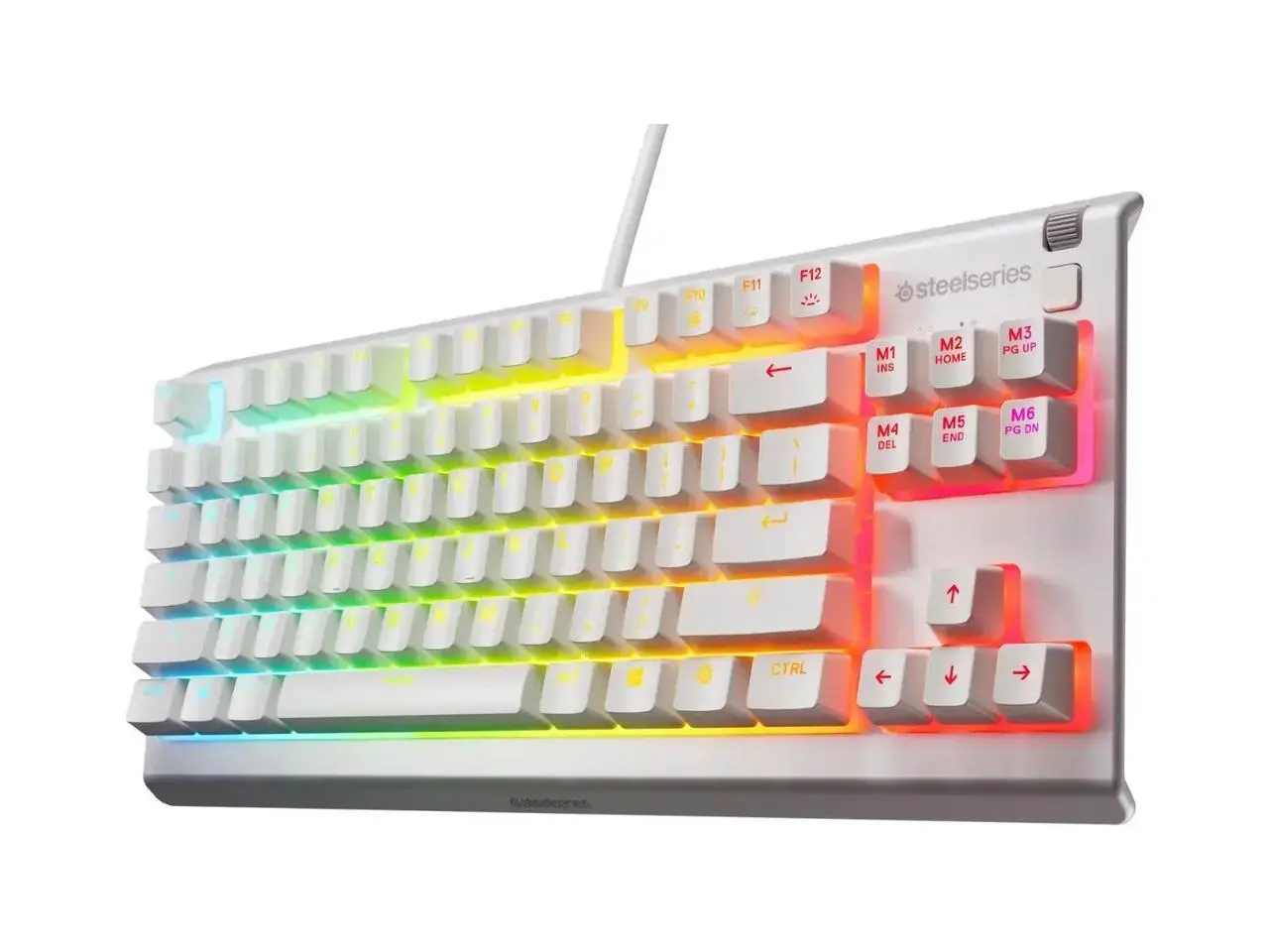 SteelSeries 64819 Apex 3 TKL Wired Membrane Whisper Quiet Switch Gaming Keyboard with 8 zone RGB Backlighting Gaming Keyboard