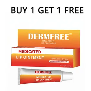 【Buy 1 Get 1 Free】DERMFREE Unisex Lip Balm,  Helps relieve chapped lips, soothe the pain of cold sores and blisters, and repair damaged lips,0.35 oz