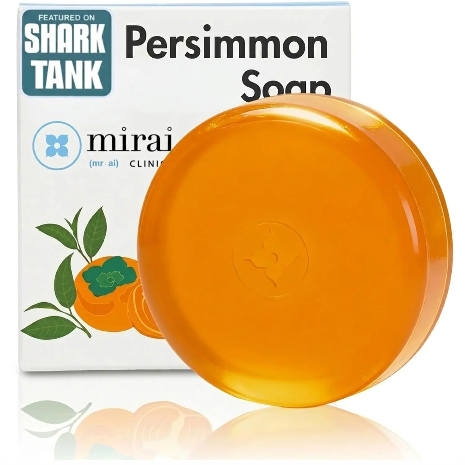 Mirai Clinical Persimmon Soap for Old People Smell,Nonenal Odor Eliminator | Japanese Persimmon Soap, Natural Body Odor Soap, Green Tea Extract, Deodorizing Bar for Men, Women, Gentle for All Skin Types
