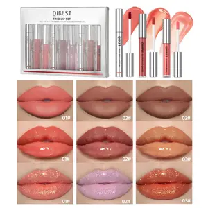 Ultimate Lip Care Set of 9, Including Peel off Lip Gloss, Butter Lip Gloss, and Glossy Shimmer Lip Oil, Perfect Gift for Makeup Lovers