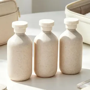 300ML Multi-Use Dispenser Bottle, Reusable Empty Squeeze Bottle, Portable Lotion, Shampoo, Shower Gel Container, Ideal for Home and Travel