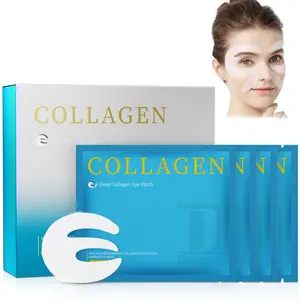 Dongyu Collagen Under Eye Patches: Real Collagen Overnight Eye Gel Mask With Caffeine Peptides Niacinamide-Wrinkles Line Skincare Pads (8 Pairs)