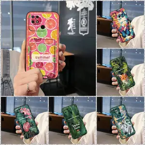Silicone TPU Phone Case For Xiaomi Redmi 10C/Redmi10 India/10 Power Anti-knock Card sleeve Back Cover Cartoon Fashion Design Shockproof Soft case Anti-dust Dirt-resistant Durable