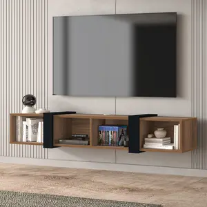 Larus Floating TV Stand for TVs Up to 80" – Wall Mounted Media Console