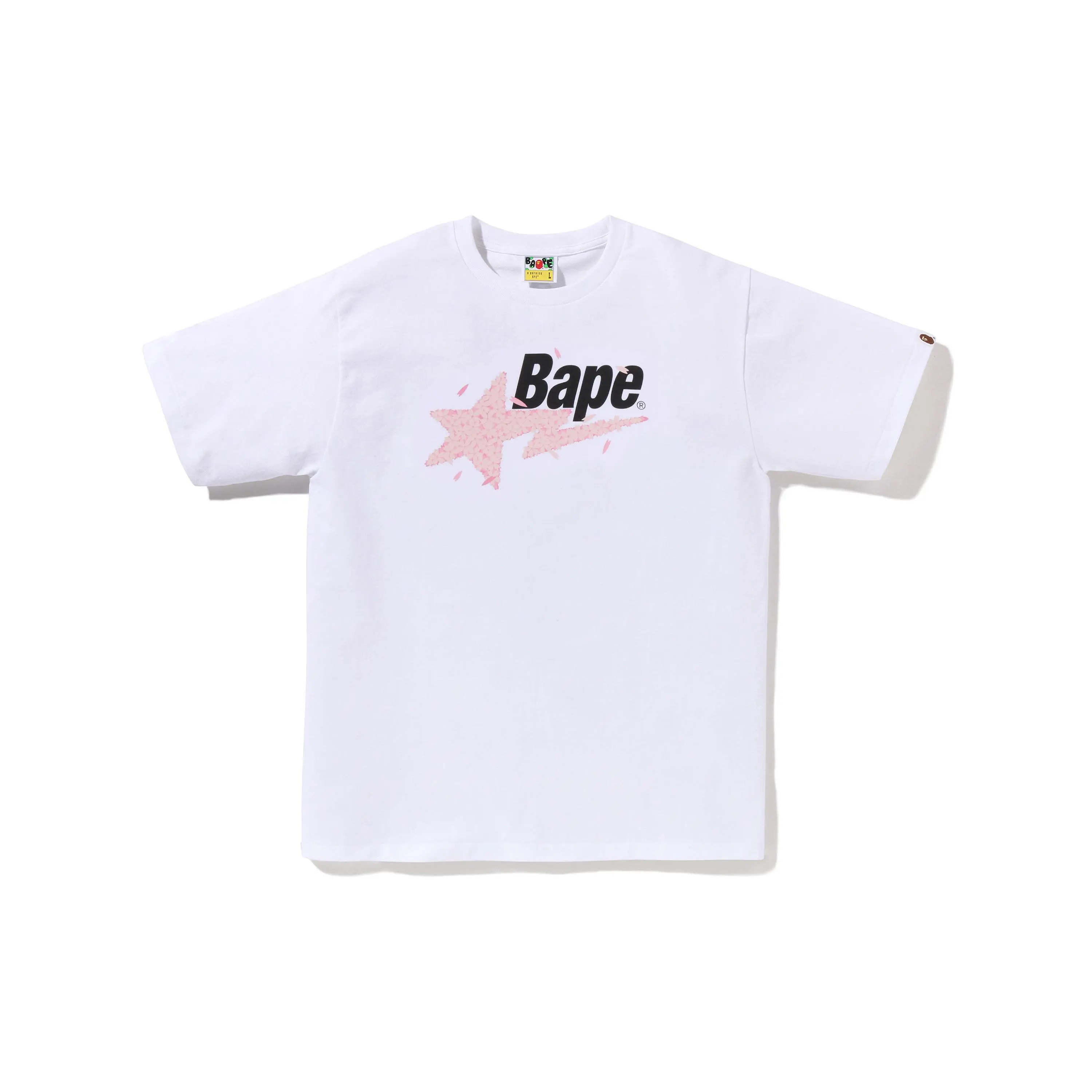 Bape Sta Logo Sakura Tee (SS26) White - XL, XXL, XXXL
