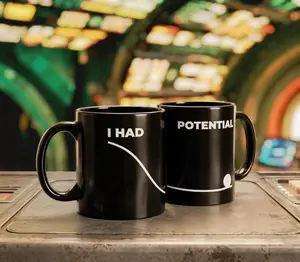[Sale off up to 50%] Dr Grace's I Had Potential Black Mug (11oz, 15oz) - Jazz Hands, Engineering Student Mug, Physics Teacher Gift, Math Nerd Mug, 11oz & 15oz ceramic mug