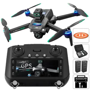 UAVRIAO drone is equipped with a screen controller, GPS remote control, a high-definition camera, 5G WiFi FPV, automatic return function, and obstacle avoidance function.It is an FPV remote control quadcopter suitable for beginners. Folding RC Dual hover