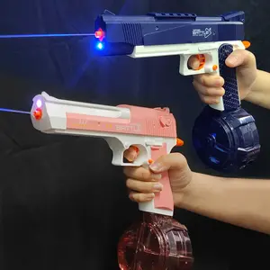 Electric Water Gun Toy, 1 Count Handheld Water Gun with Light, Outdoor Beach Toy, Summer Toy Gift for Kids & Adults