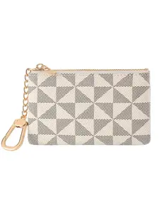 Leather Coin Purse for Women with KeyChain Small Zipper Change Purse coin Pouch Card Holder Wallet Clutch for Women & Men Zipper Wallet Design
