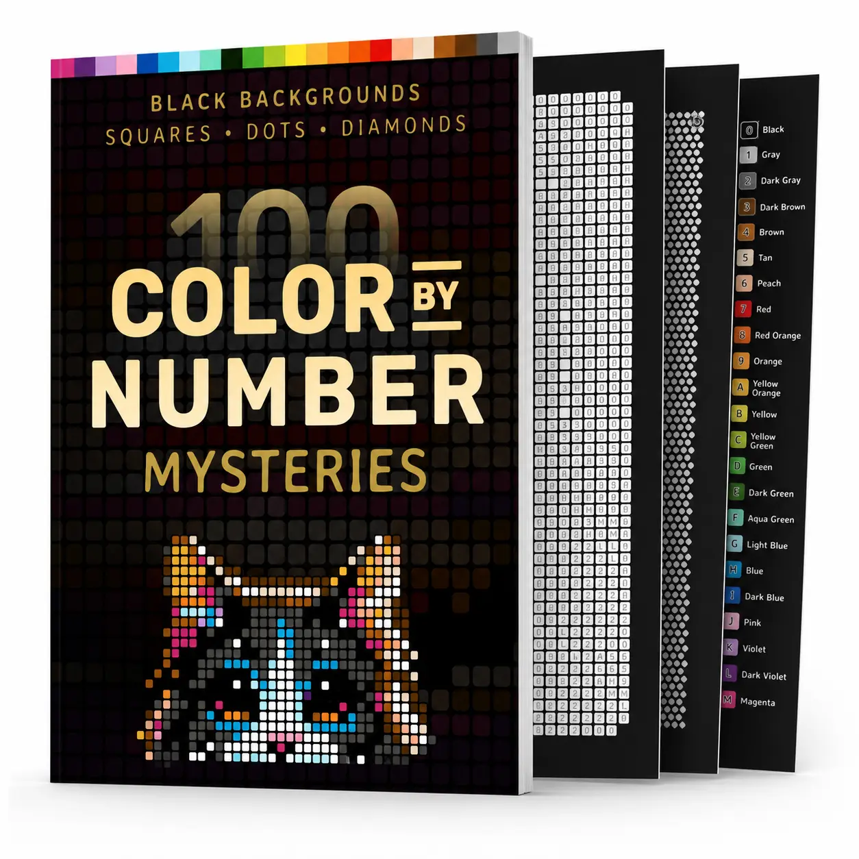 Color By Number Coloring Book - 100 Beautiful Coloring Pages for Relaxation, Stress Relief - Features Flowers, Animals, Mandalas, Nature - Party Gift, Home Relaxation Supply