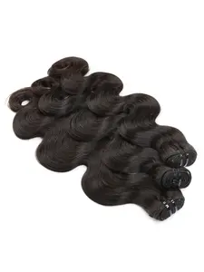 Brazilian Body Wave Human Hair Bundles Soft Natural Black Hair Extensions