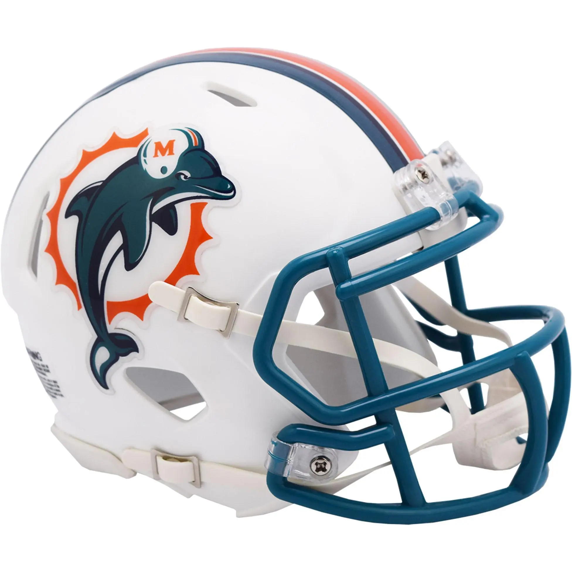 Miami Dolphins Riddell 1997-2012 Throwback Speed Mini Helmet - NFL Memorabilia