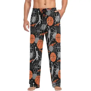 Men's Pajama Pants Super Soft Basketball Sport Sleep Lounge Pants Pjs Bottoms with Pockets