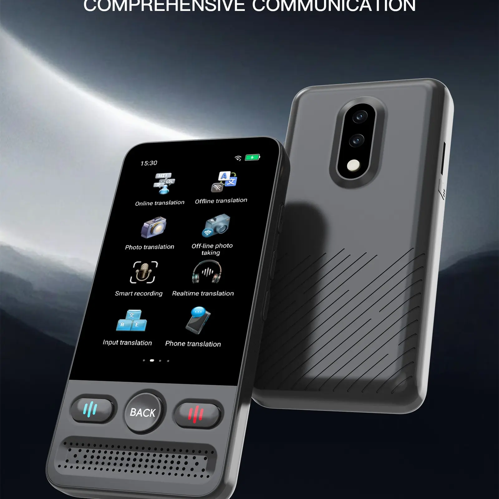 T13 Offline Digital Translation Machine, 160 Languages Voice Translation, 15 Languages Offline Interpreting, Photo Translation, Chatgpt Smart, Travel Business Learning Tool, Portable Translator