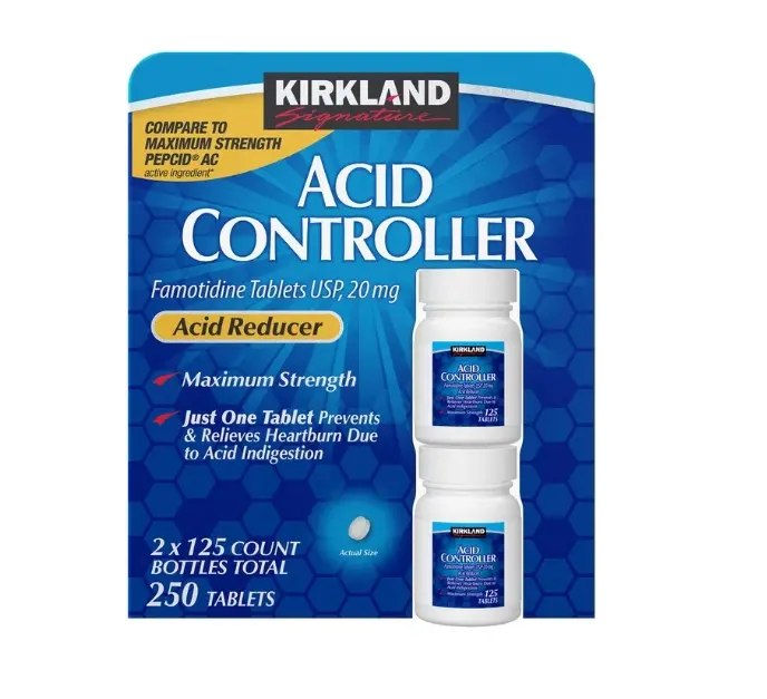 Kirkland Signature Acid Controller 20 mg., 250 Tablets Dietary Supplement Kirkland Signature Acid Controller 20 mg., 250 Tablets Dietary Supplement