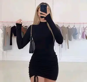 Bodycon Lace Tie Dress