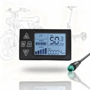 S861 E-Bike Display – 5Pin Waterproof Wired LCD Screen, Multi-Voltage 18V–60V, Shockproof & Durable, Suitable for Electric Bikes & Scooters, Ebikes