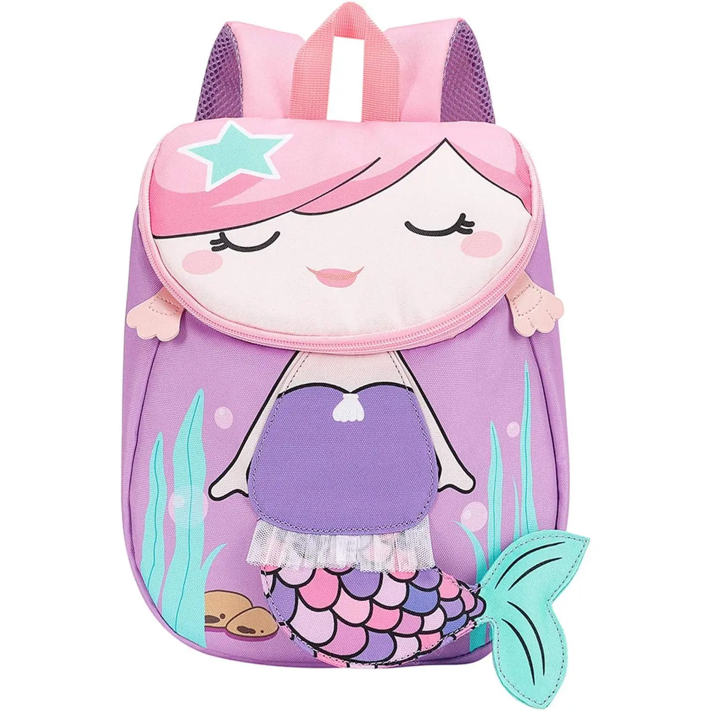 X-CBP43  Toddlers Backpack for Girls Cute Preschool Backpack 3D Schoolbag Toddler Bookbag for Kids