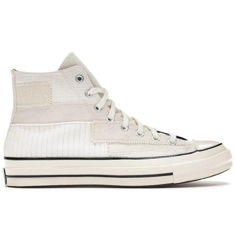 Converse Men's Chuck Taylor All Star 70 Hi Mono Patchwork White Egret, from StockX