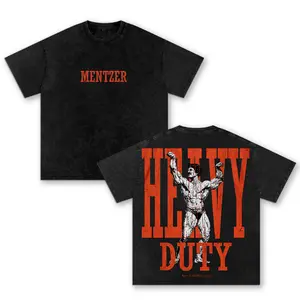 Mike Mentzer Heavy Duty Vintage Washed Pump Cover Tee – Classic Bodybuilding Gym Graphic T-Shirt, Oversized Heavyweight Cotton Workout Shirt, Buiding Muscle Fitness Streetwear Unisex Summer Gym  Clothes