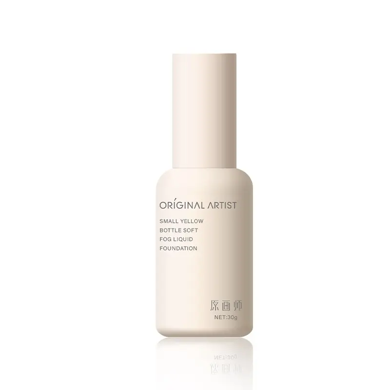 OR-AR Original Artist Yellow Bottle Soft Matte Foundation Long-Lasting Medium Coverage Lightweight  Skin-Adhering No Flaking Perfect for Dry Skin