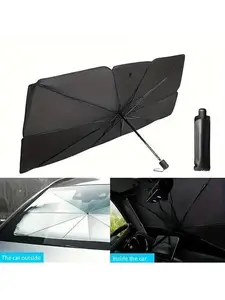 UV Protection Windshield Sunshade - Front Windshield Sun Blocker for Various Vehicle Models with Seamless, Opaque Heat Insulation, Car Window Sunshades, Compact Design, Easy Installation, Durable Material, Ideal for Commuters and Summer Drivers