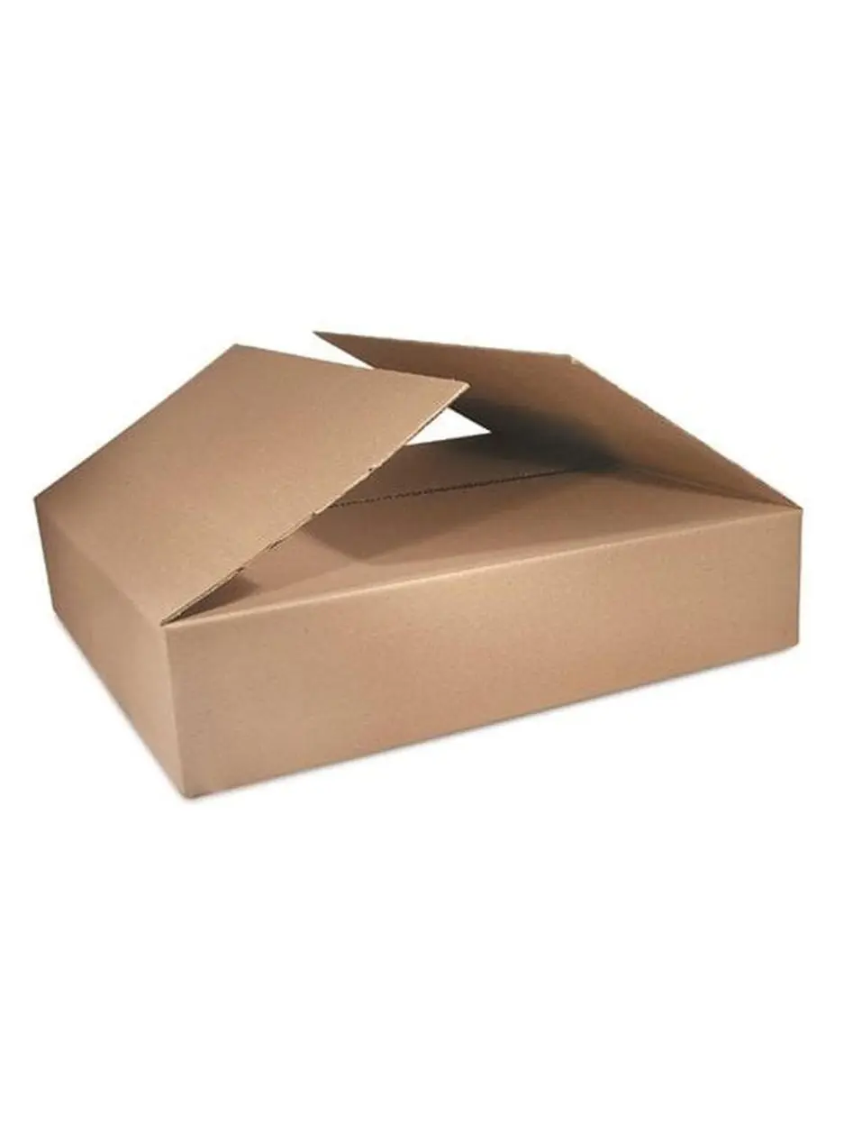 The Packaging Wholesalers PKGBS121004 12x10x4 in Recyclable Kraft Paper Shipping Carton, Flat-Pack Shipping Boxes for Office Postal Supplies