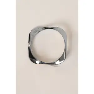 Silver Wavy Hinge Bracelet