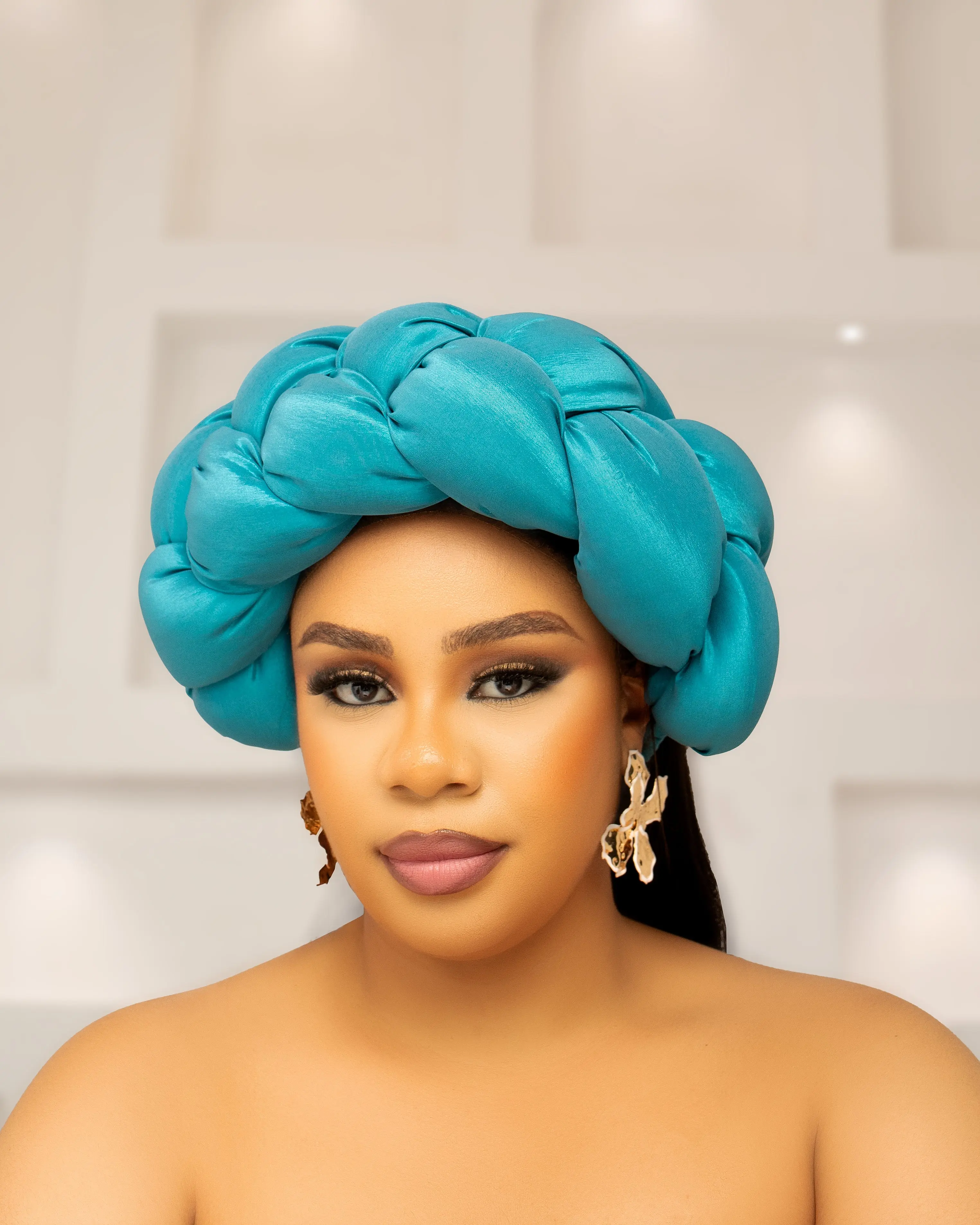 ZURI AFRICAN BRAIDED HAIRBAND (TEAL)