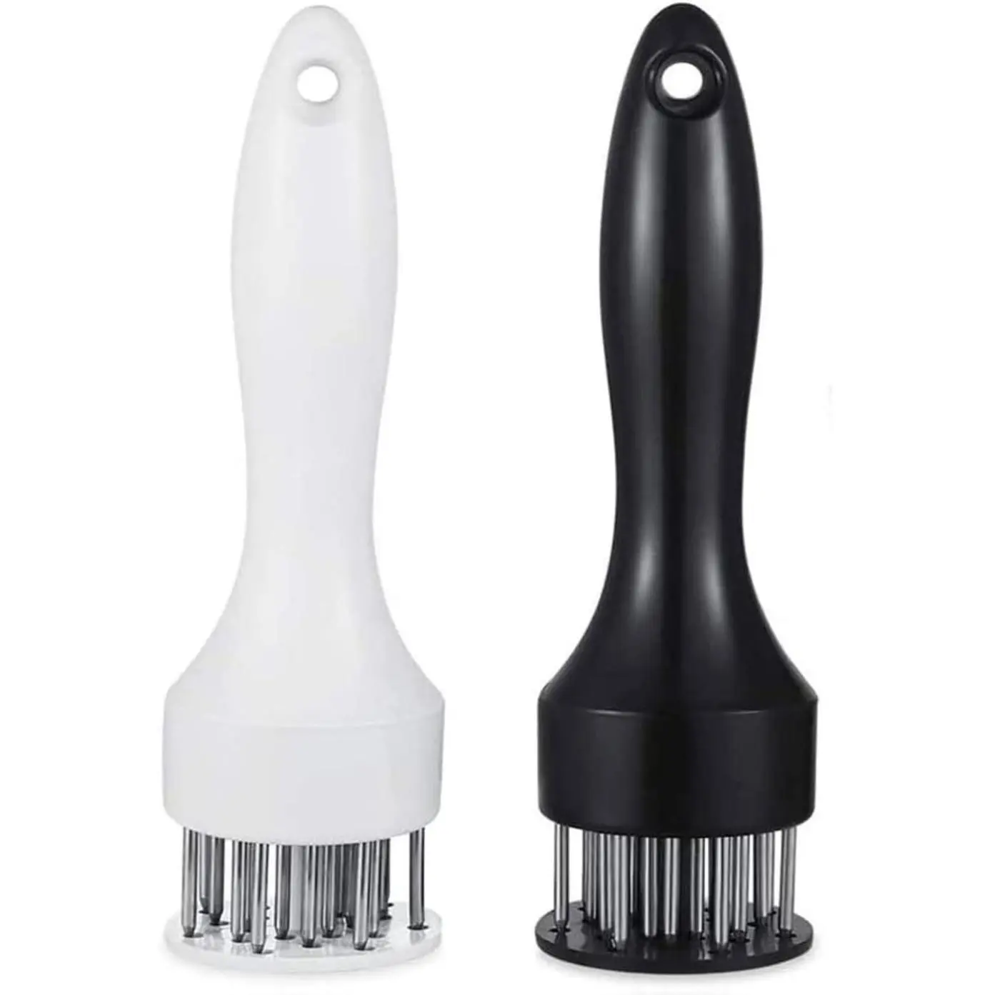 Meat Tenderizer Tool with Ultra Sharp Stainless Steel Needle Blades 2 Pack Meat Tenderizer Tool Profession Kitchen Gadgets Jacquard for Tenderizing and Cooking BBQ, Marinade, Steak, Beef, and Poultry
