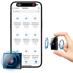 128GB(9800 Hour) 2-Sides  Voice Recorder, Recording Device with Al-Triple Noise Cancellation, Voice Activated Recorder 90 Days Storage Capacity, MP3 Form Audio Recorder, for Meetings Intervie