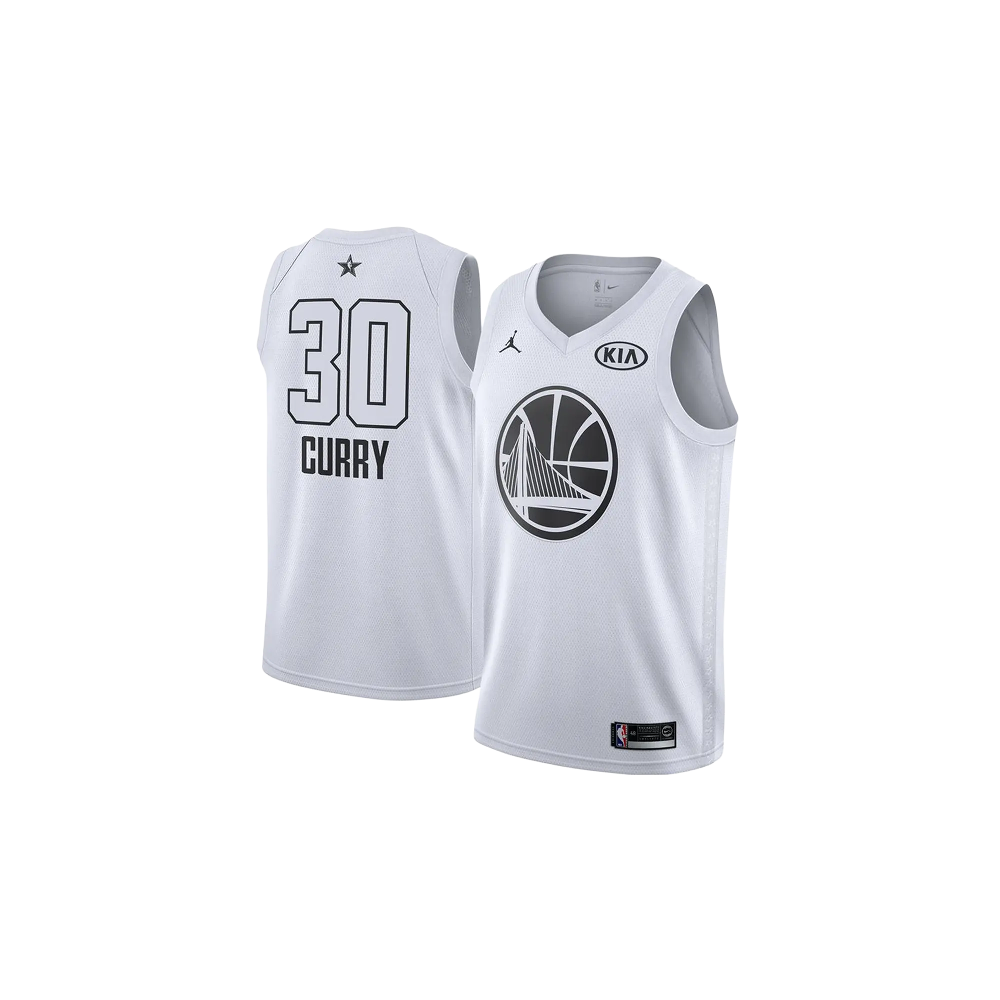 Air Jordan GS Warriors "2018 Allstar" Swingman Jersey GS "Curry - White" 9Z2B7BY4P CURRY