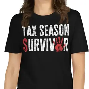 Funny Tax Season Survivor Accounting Accountant Unisex T-Shirt