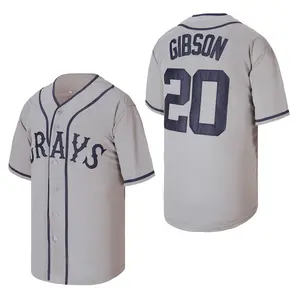 Men's #20 Josh Gibson Homestead Grays Negro National League Baseball Jersey Hip Hop Shirts Embroidery Mesh fabric Breathable high-quality