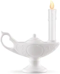 Nurse Graduation Lamp Nursing Lamp for Pinning Ceremony Battery Powered Nightingale Lamps Nurse Week Gift LED Candle (Batteries Not Included) (Full White,Small)