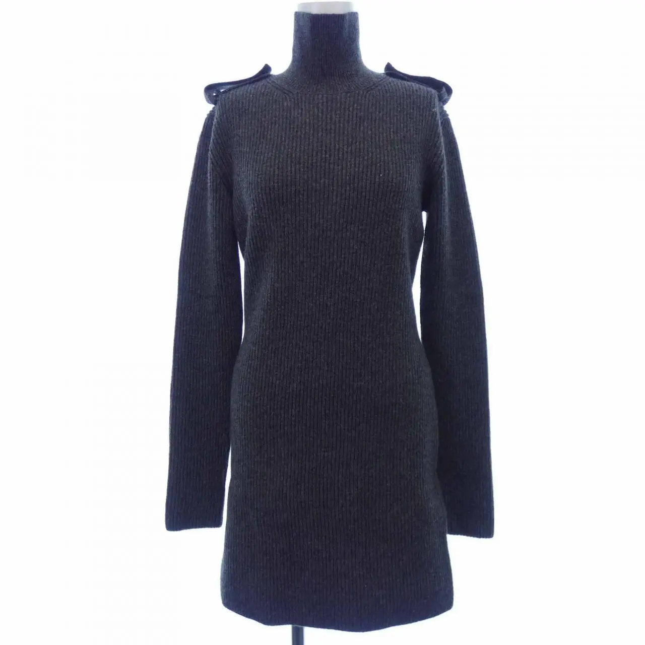 Pre-owned Alexander McQueen Cashmere Small Leather Goods Blend Dress