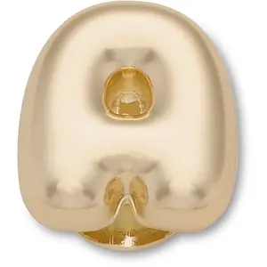 Crocs Jibbitz Gold Bubble Letter Shoe Charms, Personalize Shoes, Totes, and Bags