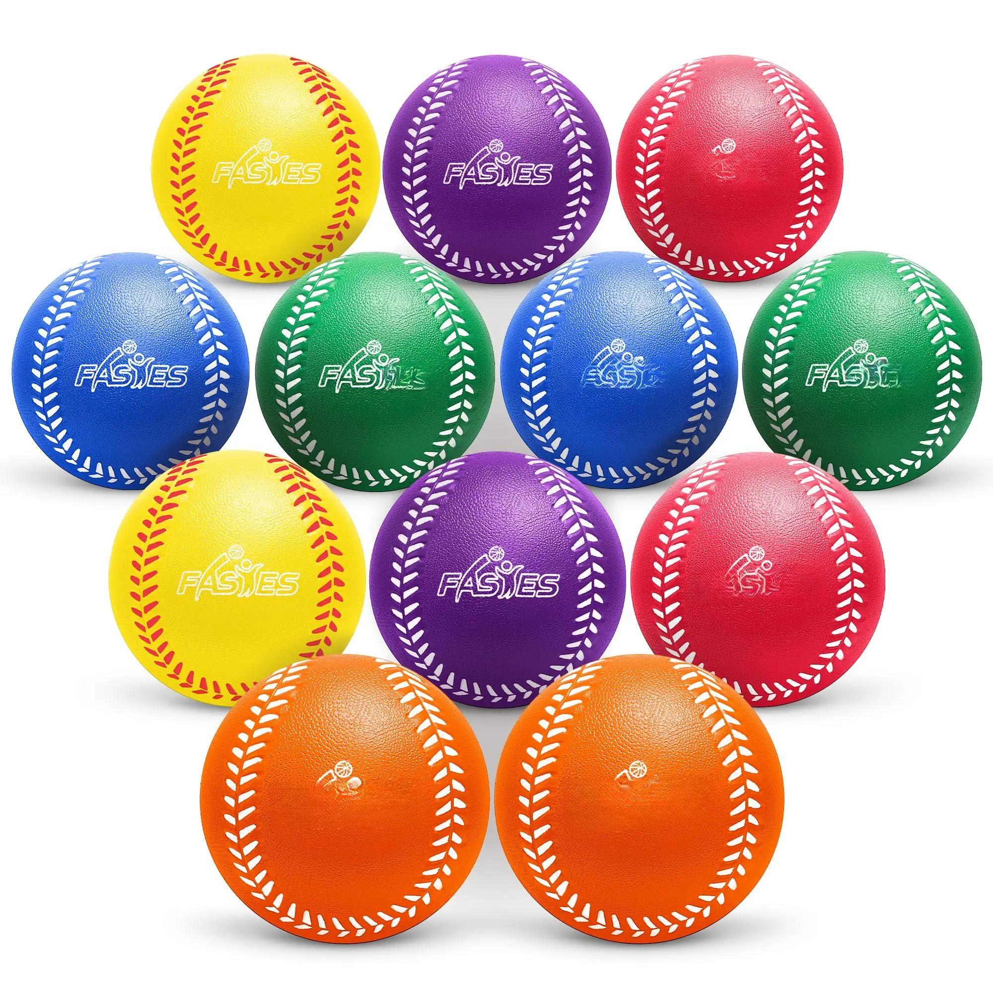 Baseballs  Soft For Colorful Foam Practice Hitting And Indoor Or Outdoor Play Baseball Gifts